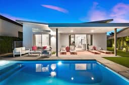 Harlow House' Lounge poolside in Indian Wells
