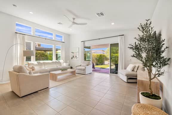 Harlow House' Lounge poolside in Indian Wells